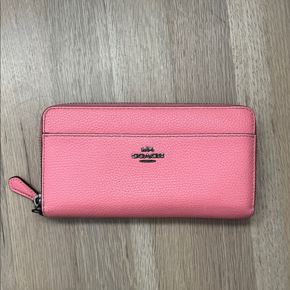 Coach Pink Leather Wallet